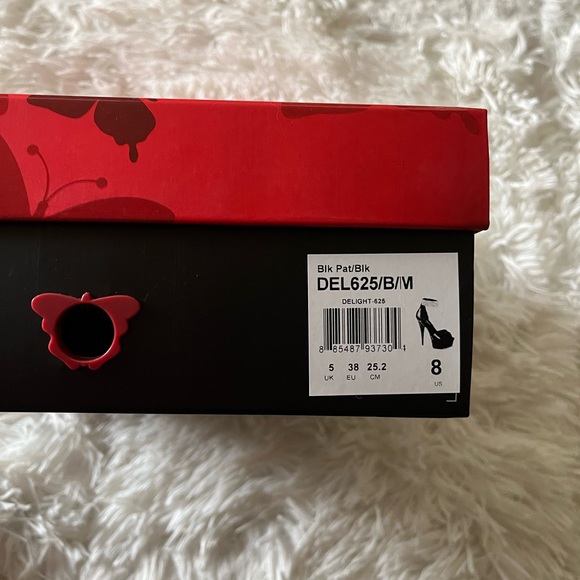 PLEASER DELIGHT-625, 6" Rhinestones Ankle Cuff Sandal - Picture 4 of 4